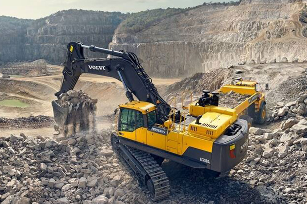 Volvo EC750D mining excavator