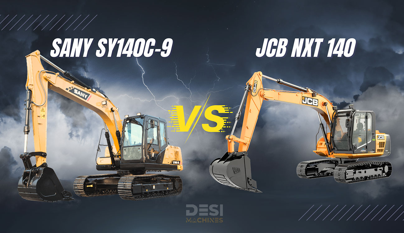desi-machines-blog-banner-sany-sy140c-9-vs-jcb-nxt-140-excavator