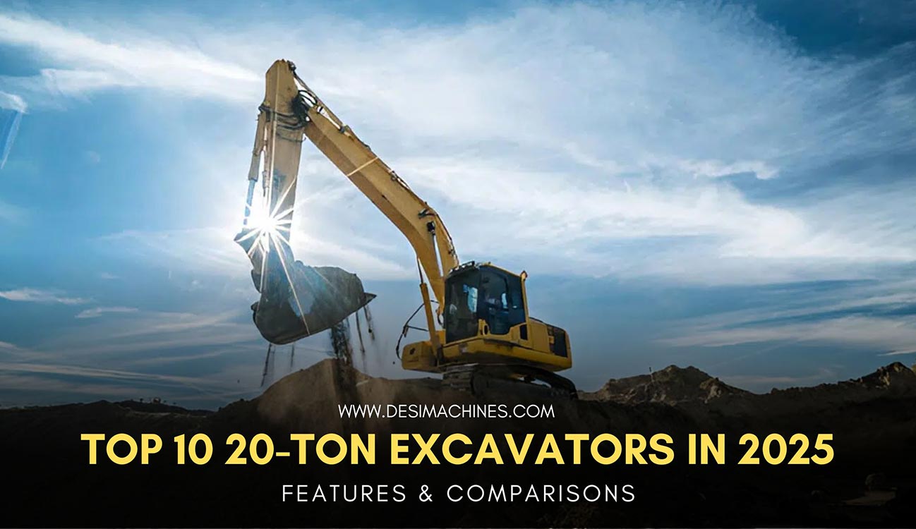 desi machines top 10 20 ton excavators in india